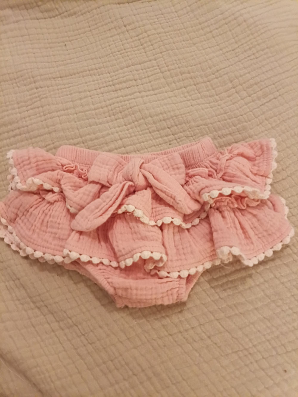 Pink Ruffle Bloomers with Bow - Kids Accessories